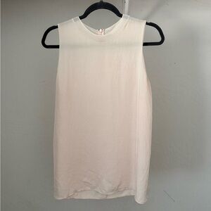 Vince Palest Pink Minimalist Sleeveless Blouse